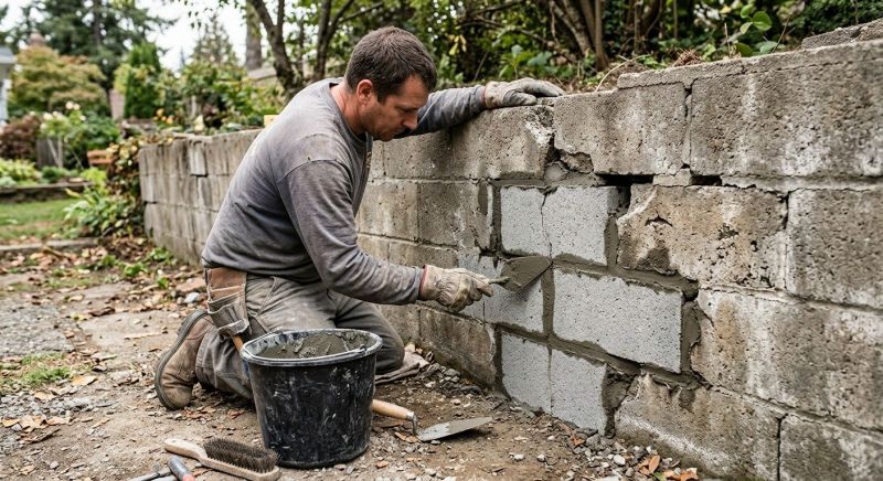 Block Wall Repair in Colo, IA
