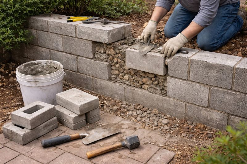 Block Wall Repair in Granger, IA