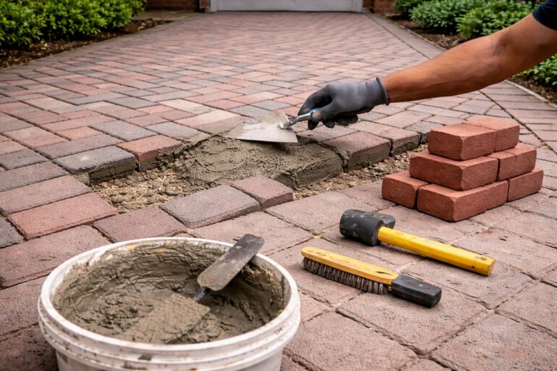 Brick Driveway Repair in Ames, IA