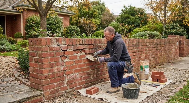 Brick Fence Repair in Ames, IA