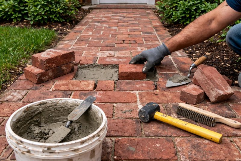 Brick Pathway Repair in Ames, IA