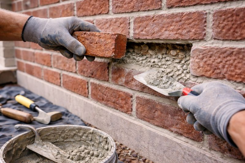 Brick Stairs Repair in Johnston, IA