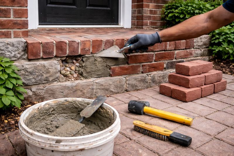 Brick Stoop Repair in Ames, IA