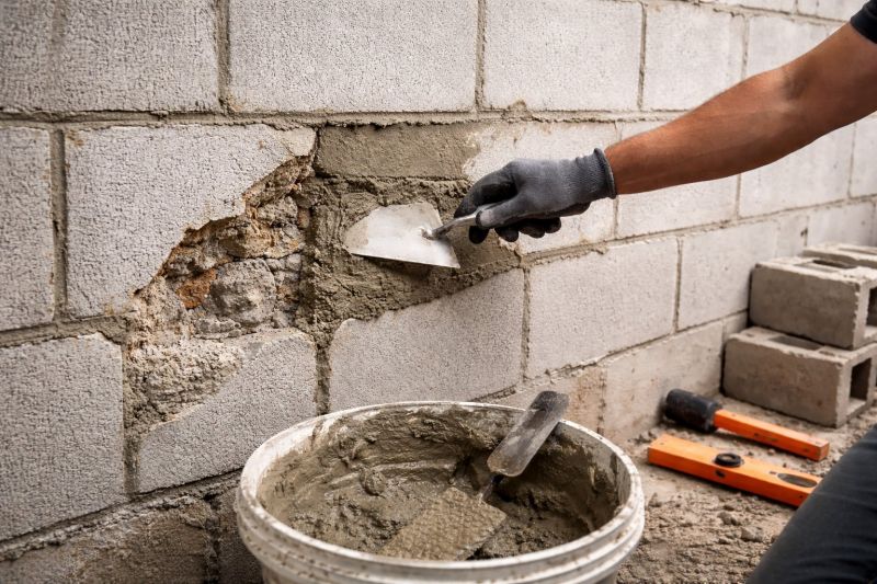 Cinder Block Wall Repair in Ames, IA