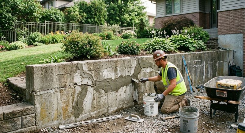 Retaining Wall Repair in Ames, IA