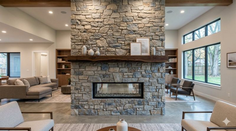 Stone Chimney Installation in Colo, IA