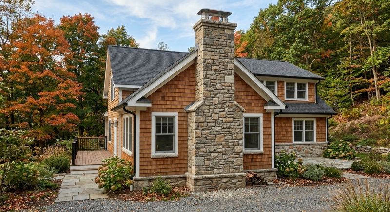 Stone Chimney Installation in Ames, IA