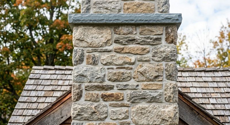Stone Chimney Installation in Ames, IA