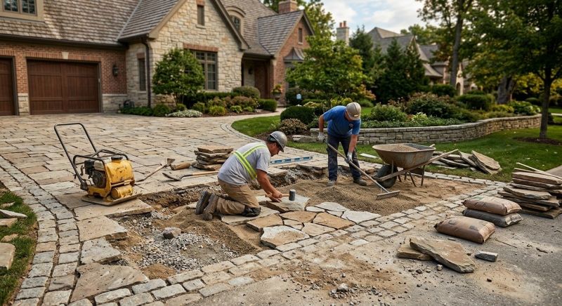 Stone Driveway Repair in Ames, IA