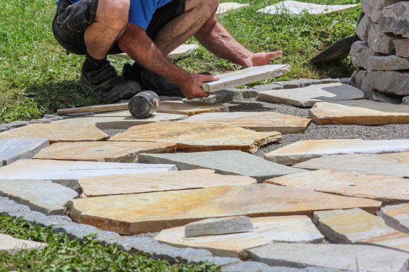 Stone Walkway Repair in Ames, IA